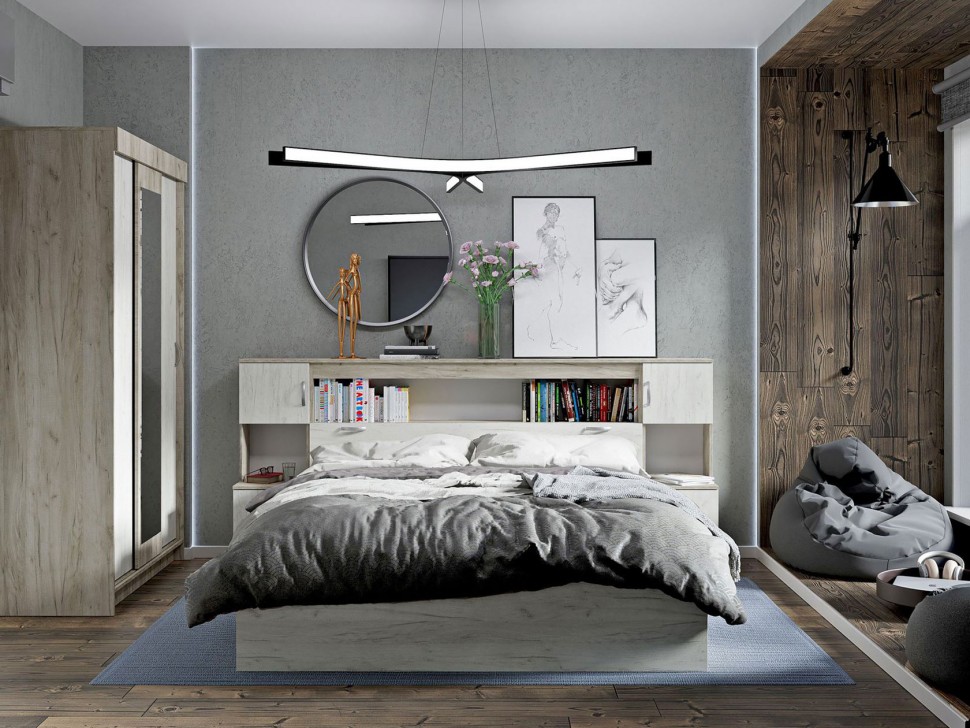 Двуспальная кровать Бриз