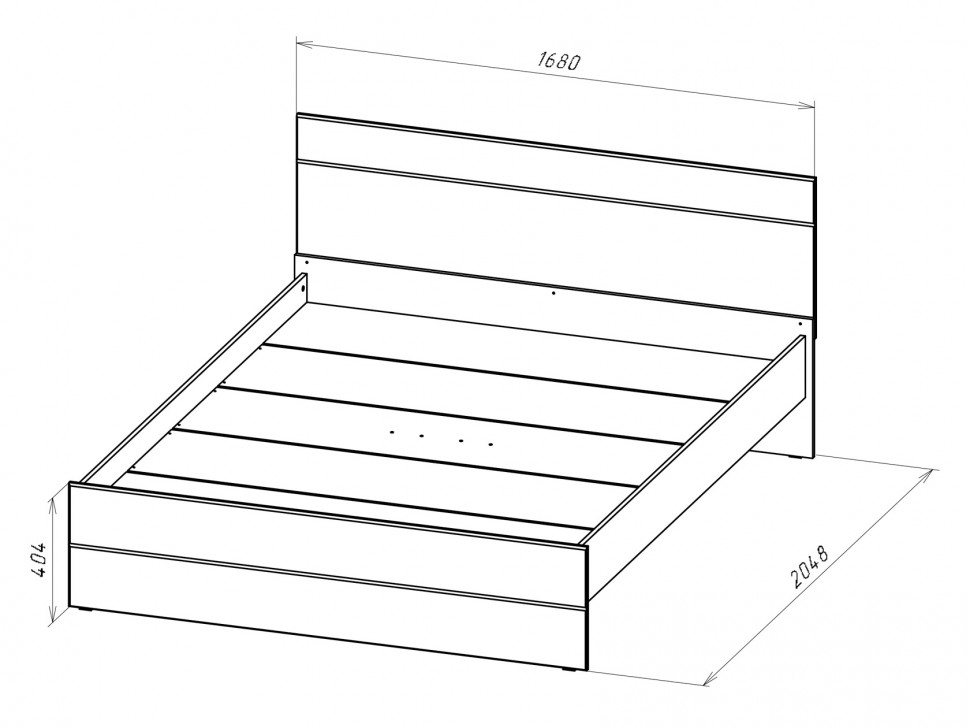 Двуспальная кровать Глосс
